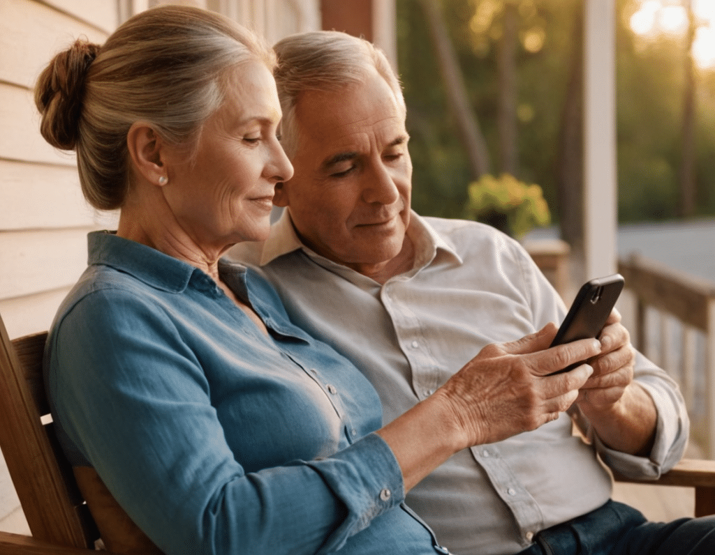 Elderly couple searching for where to find free government phone